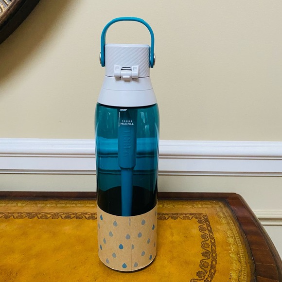 Brita Premium 26 oz Filtering Travel Leakproof Water Bottle w Filter Seaglas NEW - Picture 3 of 6